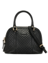 Mini Microguccissima Dome Bag, &pound;450, Handbags, Black, Leather, Front view